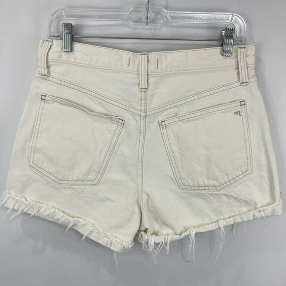 Madewell The Dad Jean Shorts Vintage Canvas Wash Size 27 High Rise NF048 - Picture 4 of 13